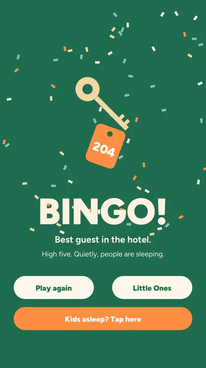 Hotel Bingo: real screen 3 from the PDF