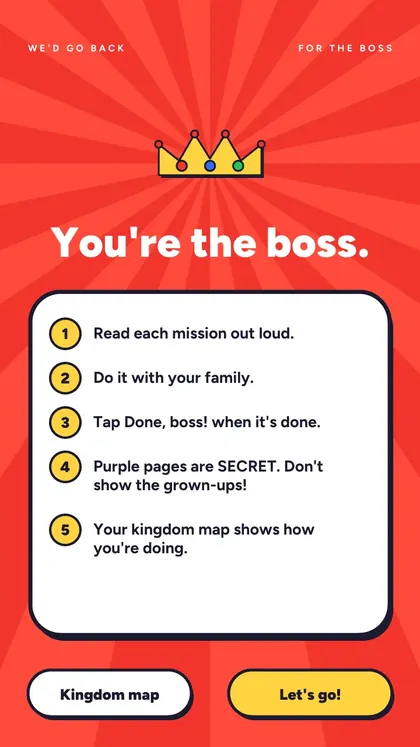 Kids Take Over: real screen 3 from the PDF