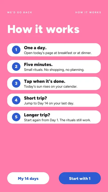 One a Day: real screen 3 from the PDF
