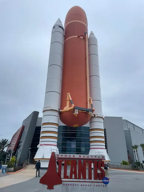 Space Shuttle Atlantis entrance, Florida, our trip 2025